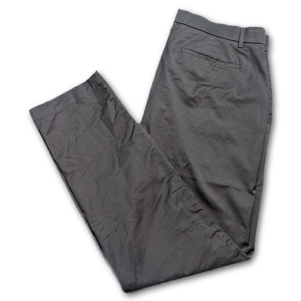 Banana Republic Mens Pants Gray 34x30 Slim Fit Chino Stretch Pockets Belt Loops